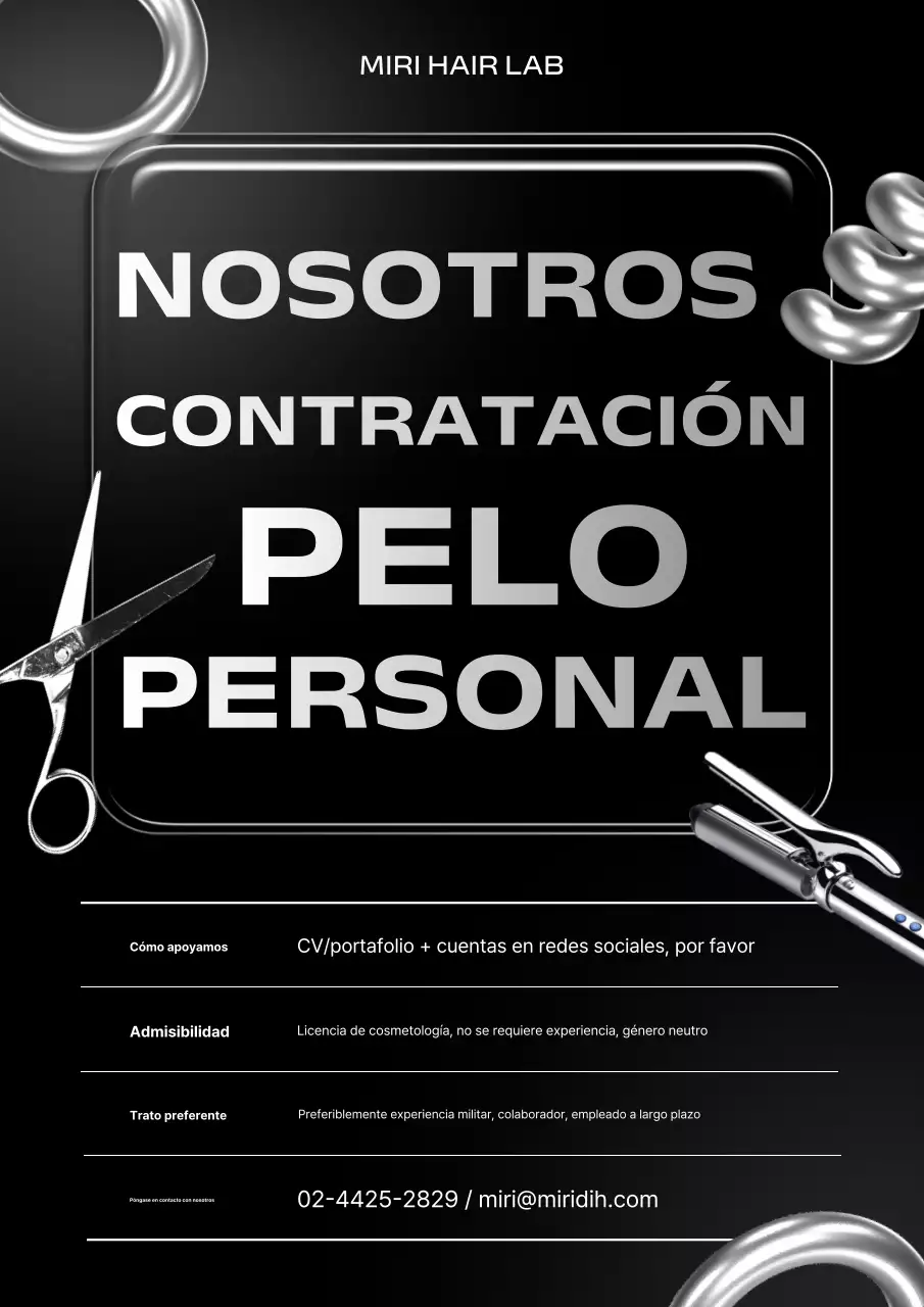 Aviso de reclutamiento de Black Modern