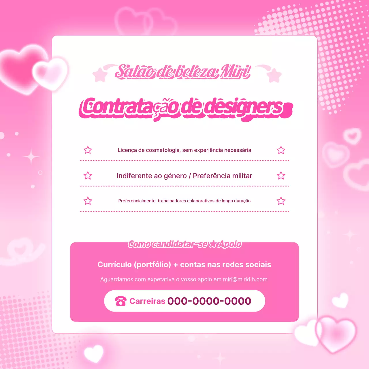 Recrutamento Pink Pop