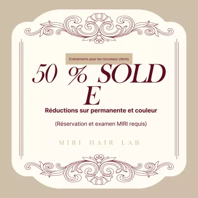 Événement de réduction Beige Classic