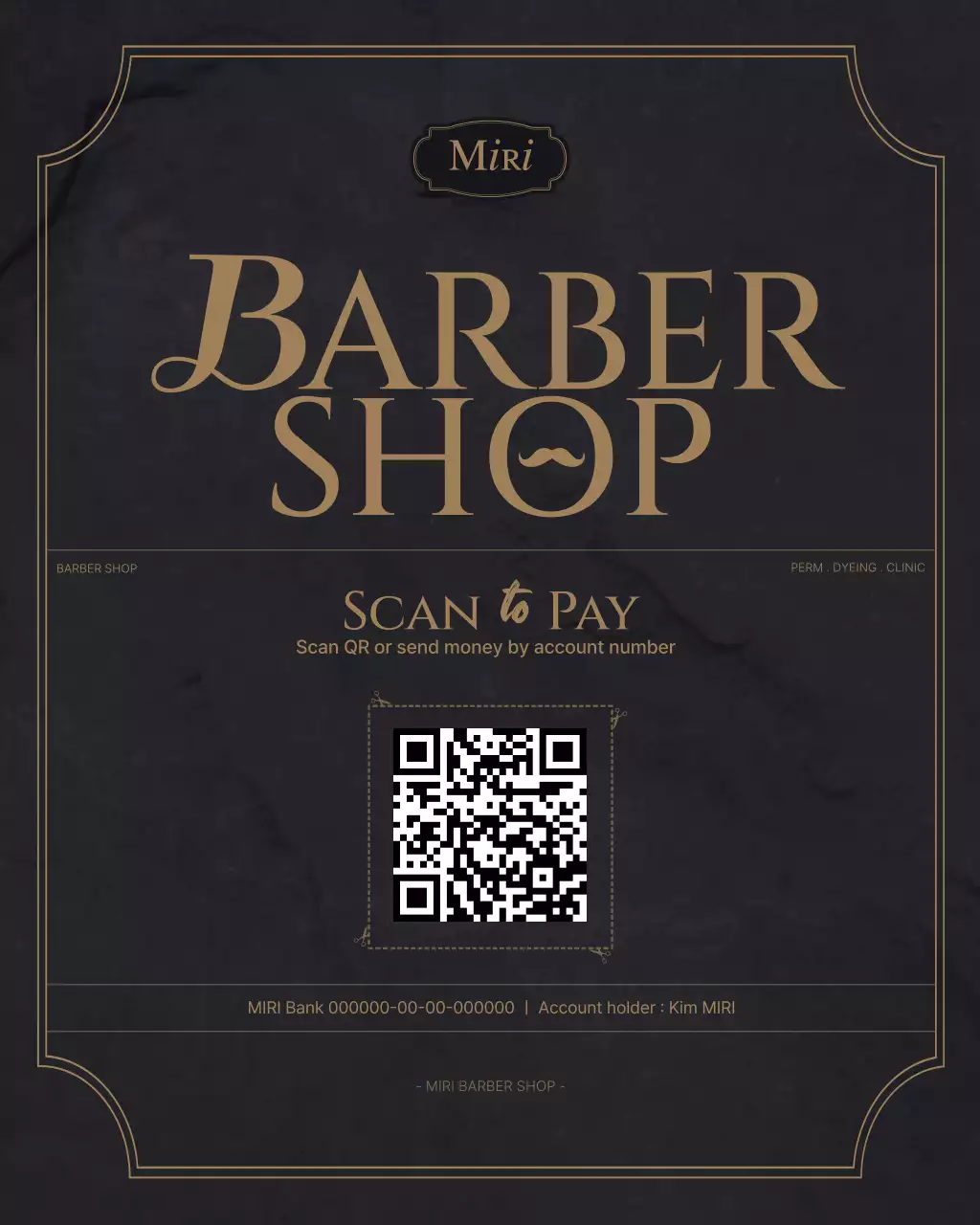 Black Classic Barbershop Advertisement