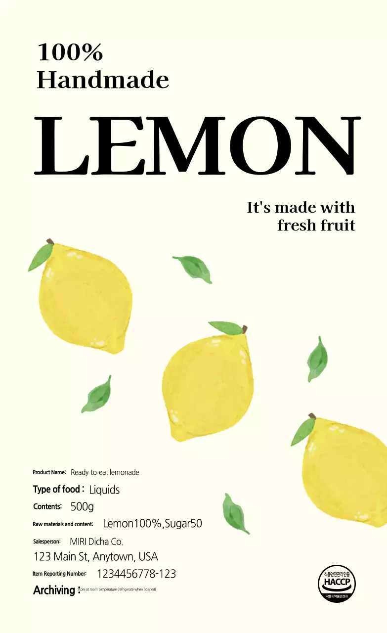 Ivory Simple Food Poster