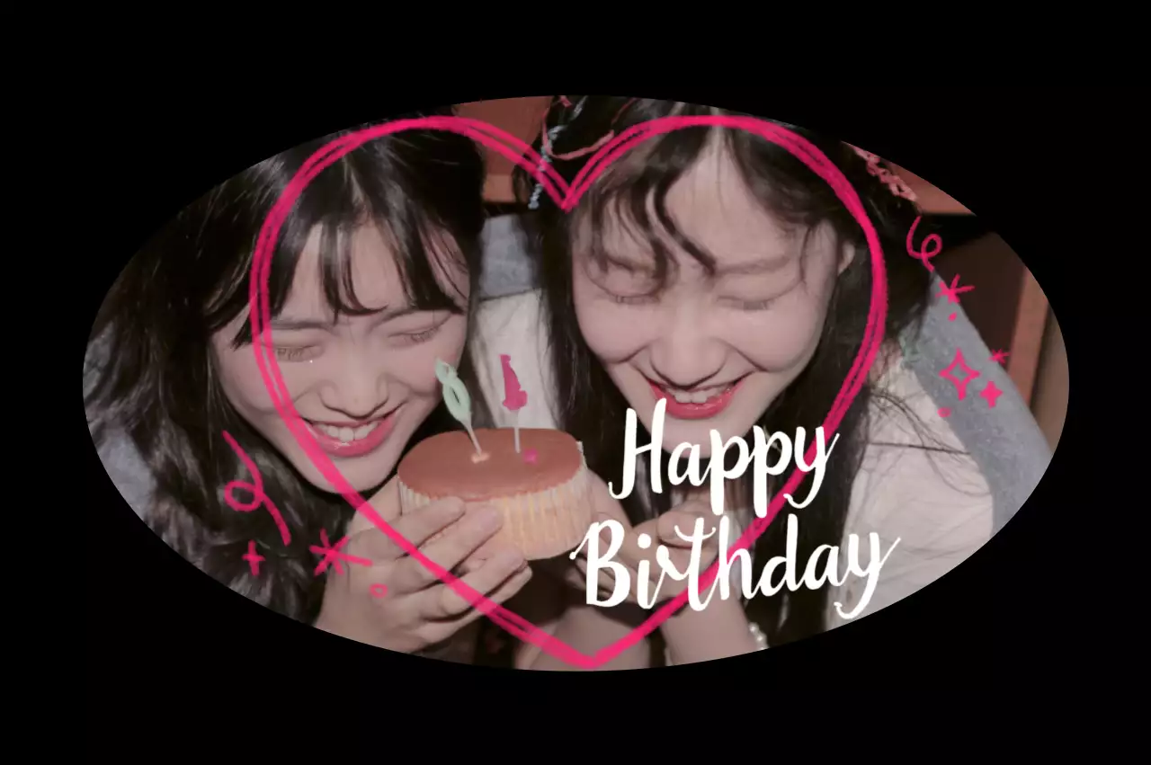 Lễ kỷ niệm sinh nhật đơn giản màu đen