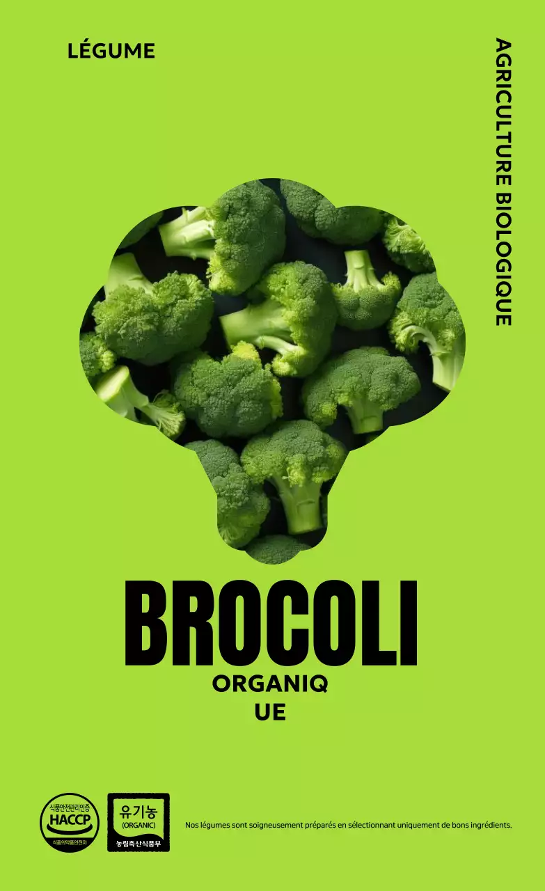 Publicité verte simple et biologique