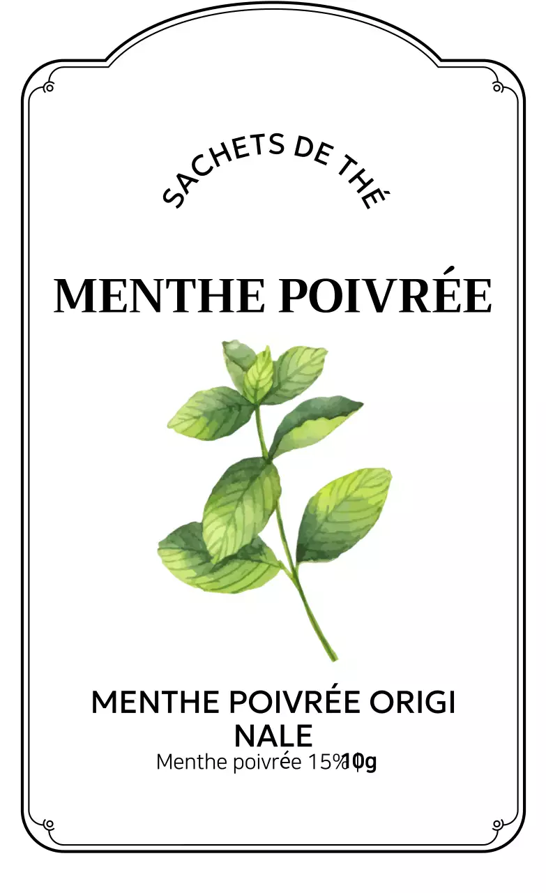 Présentation de la tisane simple jaune