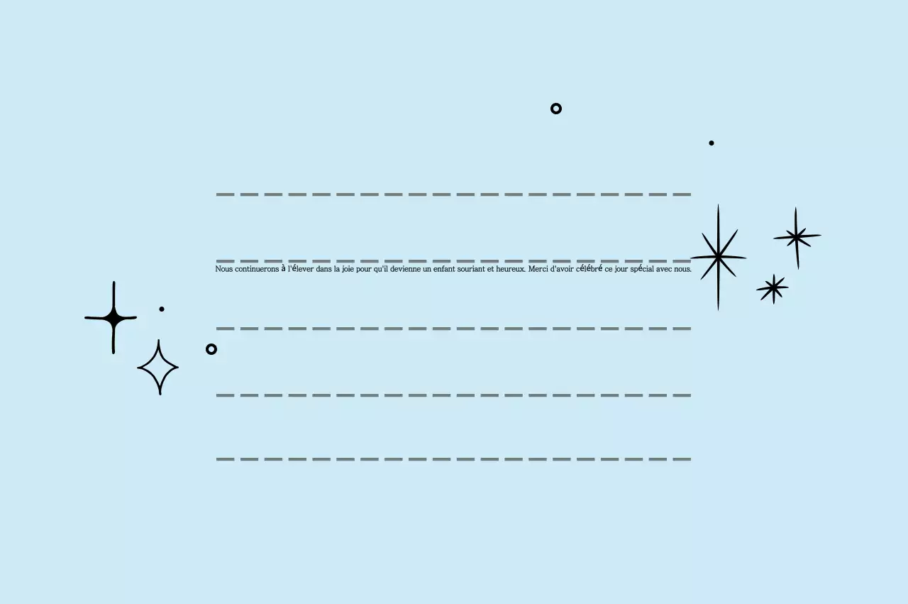 Merci d'anniversaire simple bleu ciel