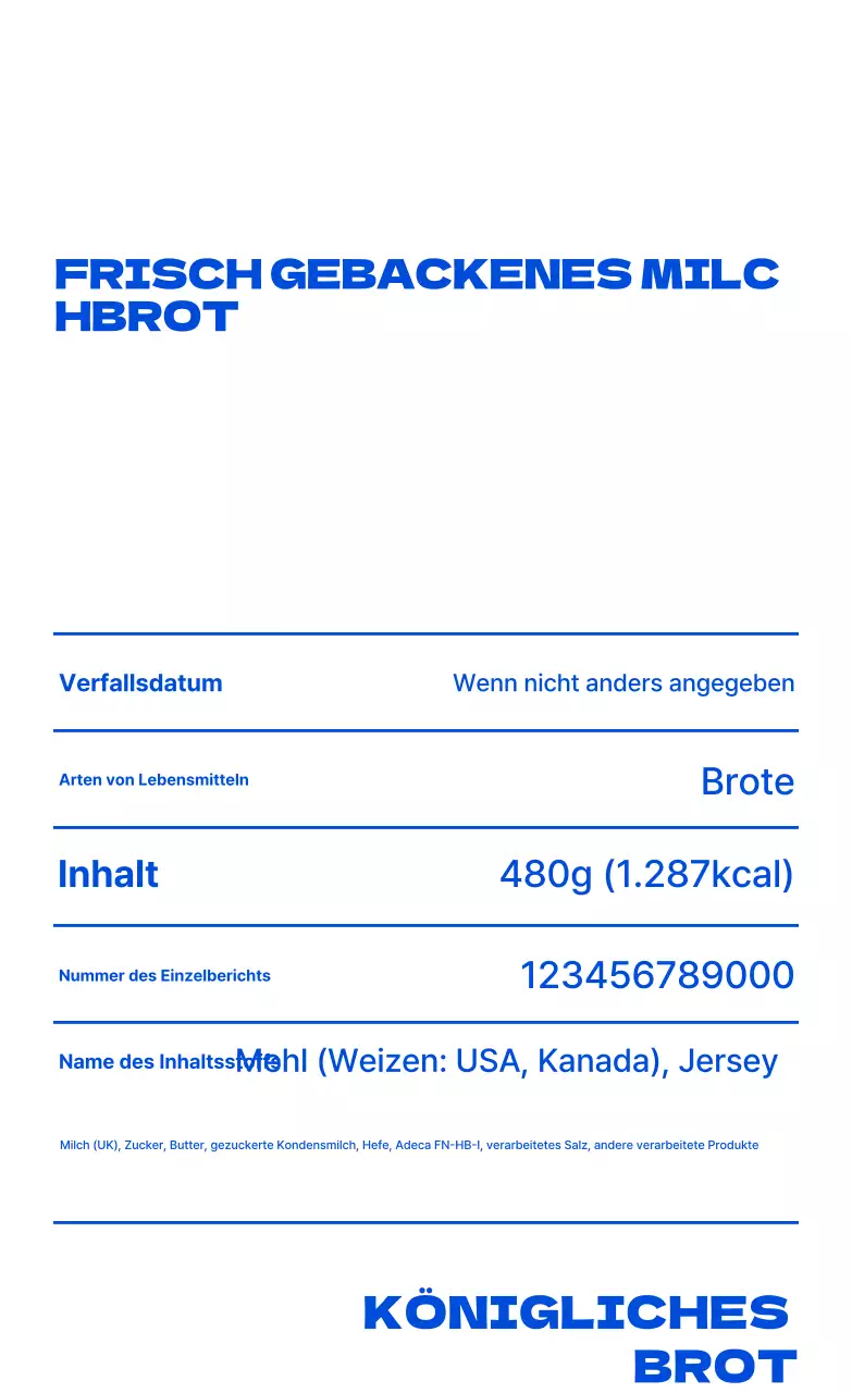 Einführung der Produkte von Blue Simple Bakery