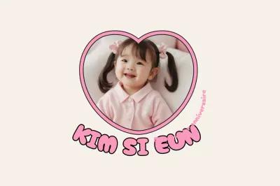 Carte postale beige mignonne en 4 parties