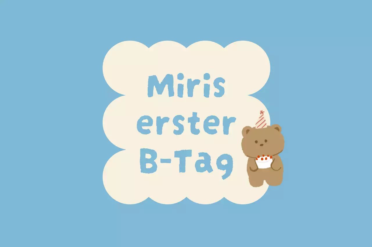 Himmelblaue süße Geburtstagseinladung