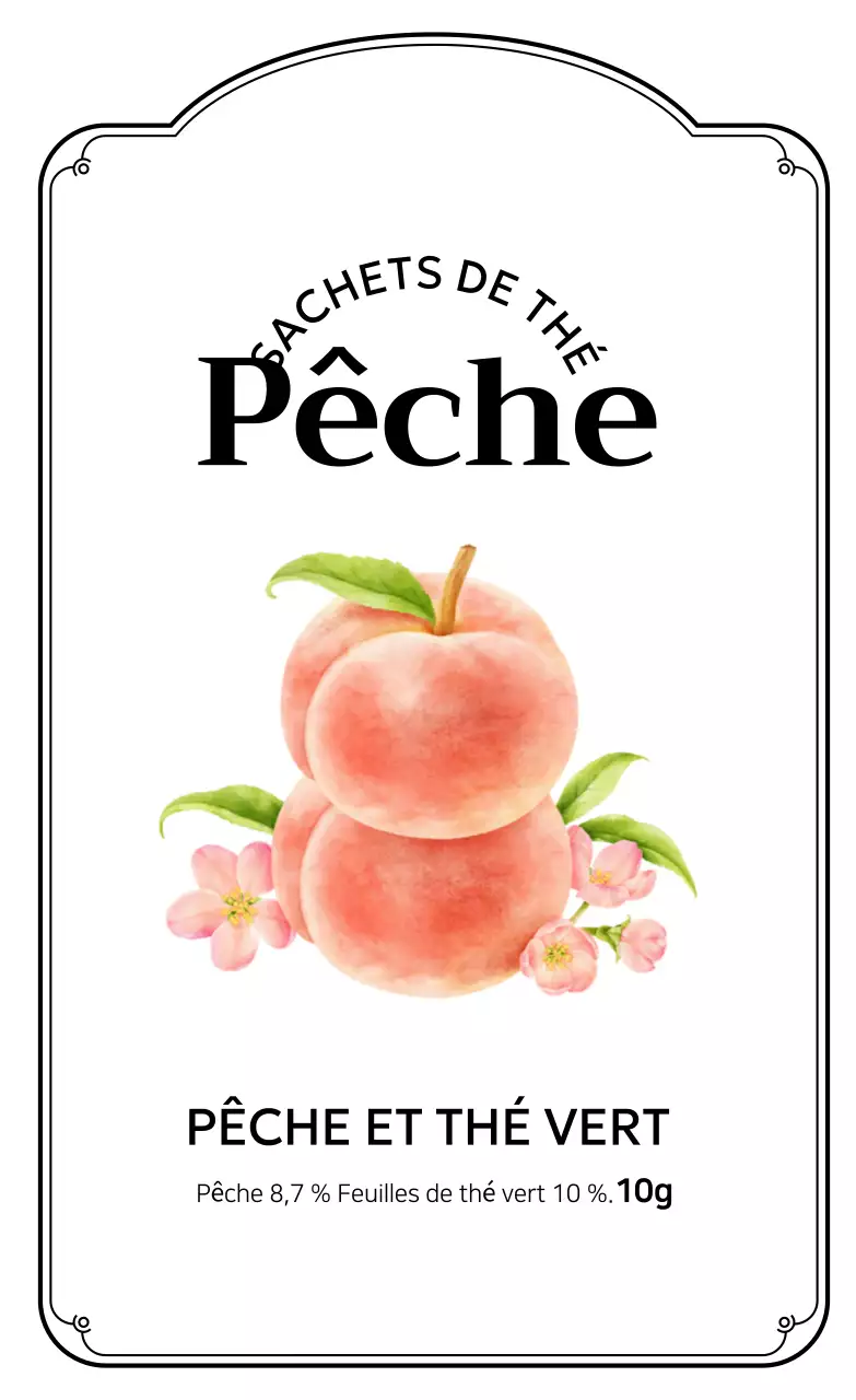 Présentation de la tisane simple jaune