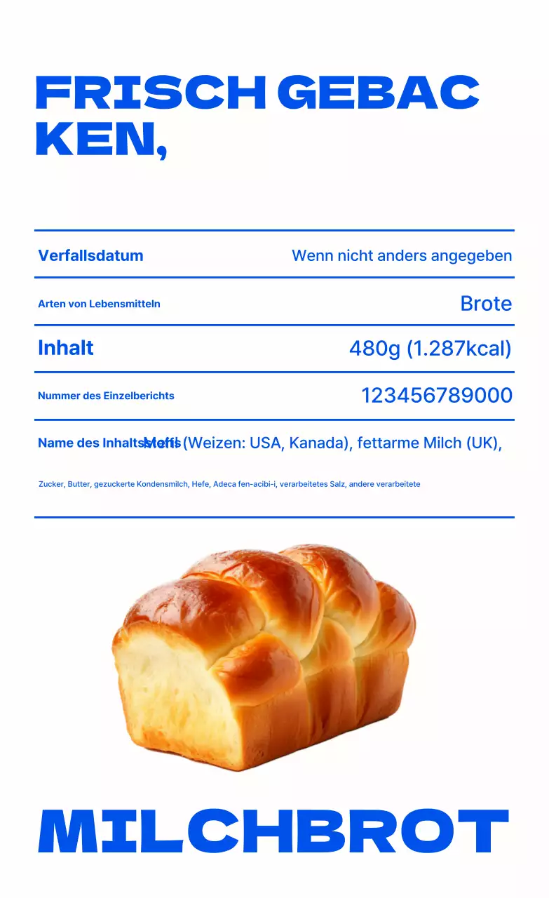 Einführung umweltfreundlicher moderner Backwaren