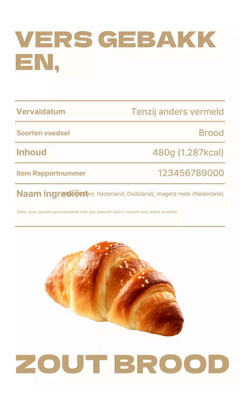 Introductie van groene, moderne bakkerijproducten