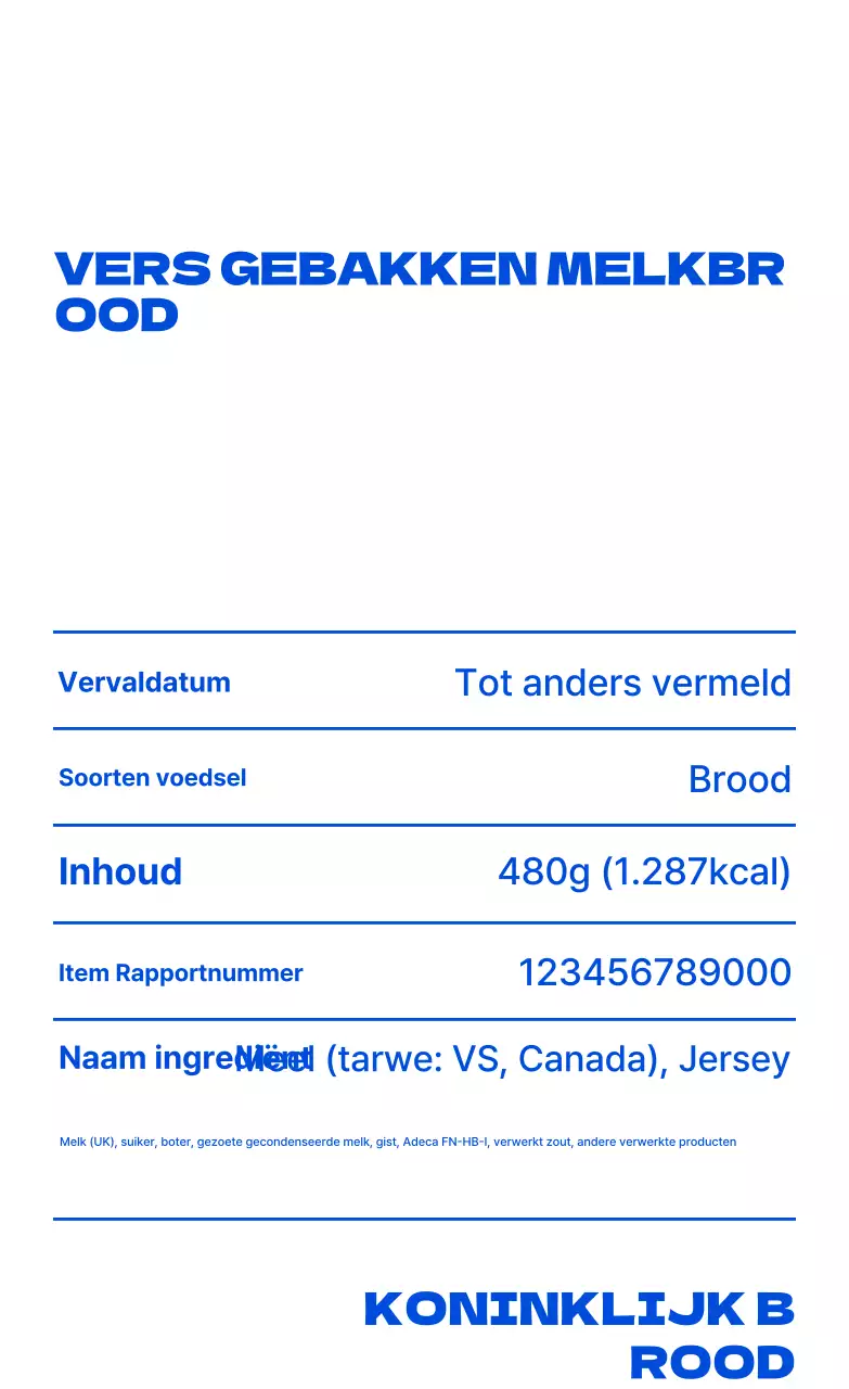 Introductie van Blue Simple Bakery-producten