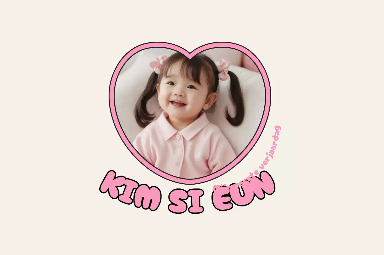 Beige schattige levenskaart met 4 snedes