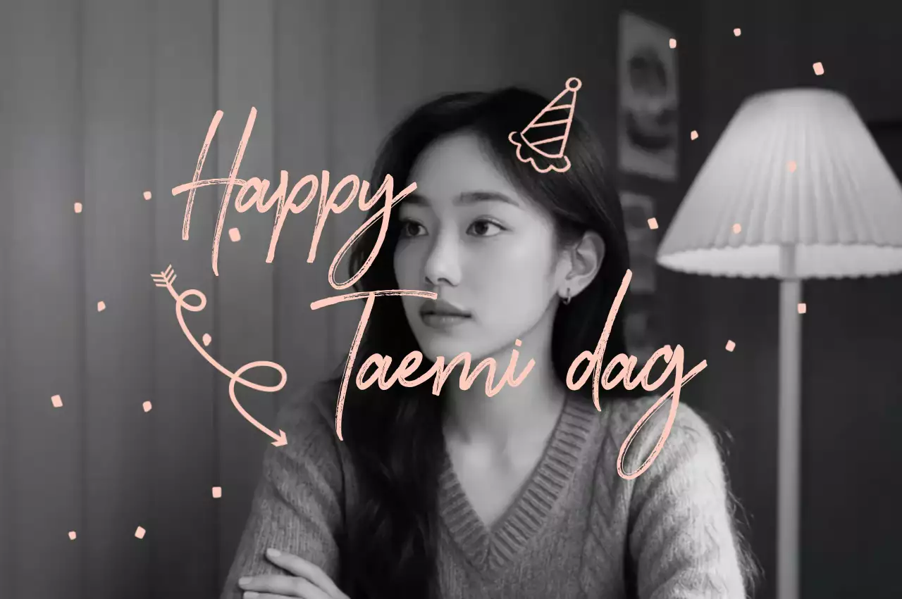 Zwart-wit eenvoudig verjaardagsfeest