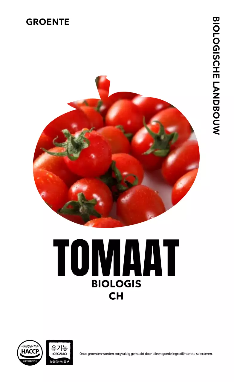 Groene Eenvoudige Biologische Advertentie