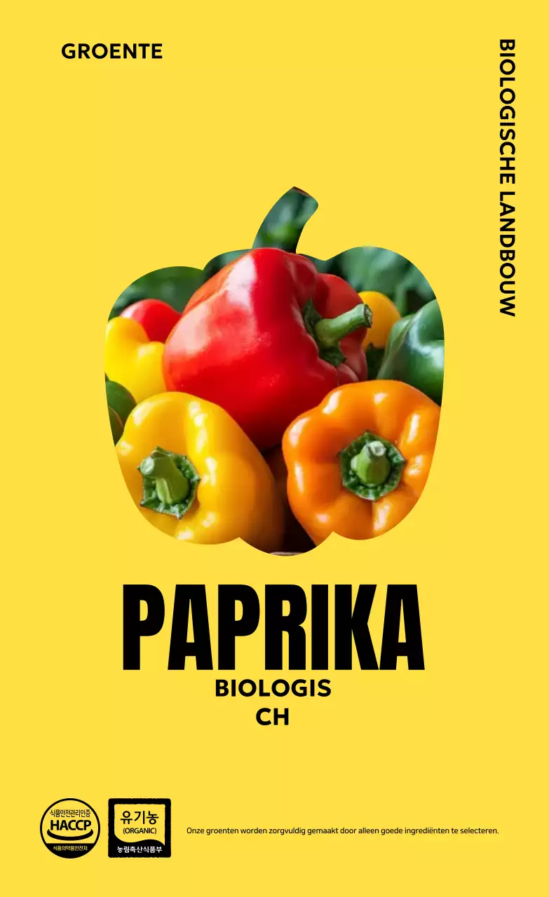 Groene Eenvoudige Biologische Advertentie