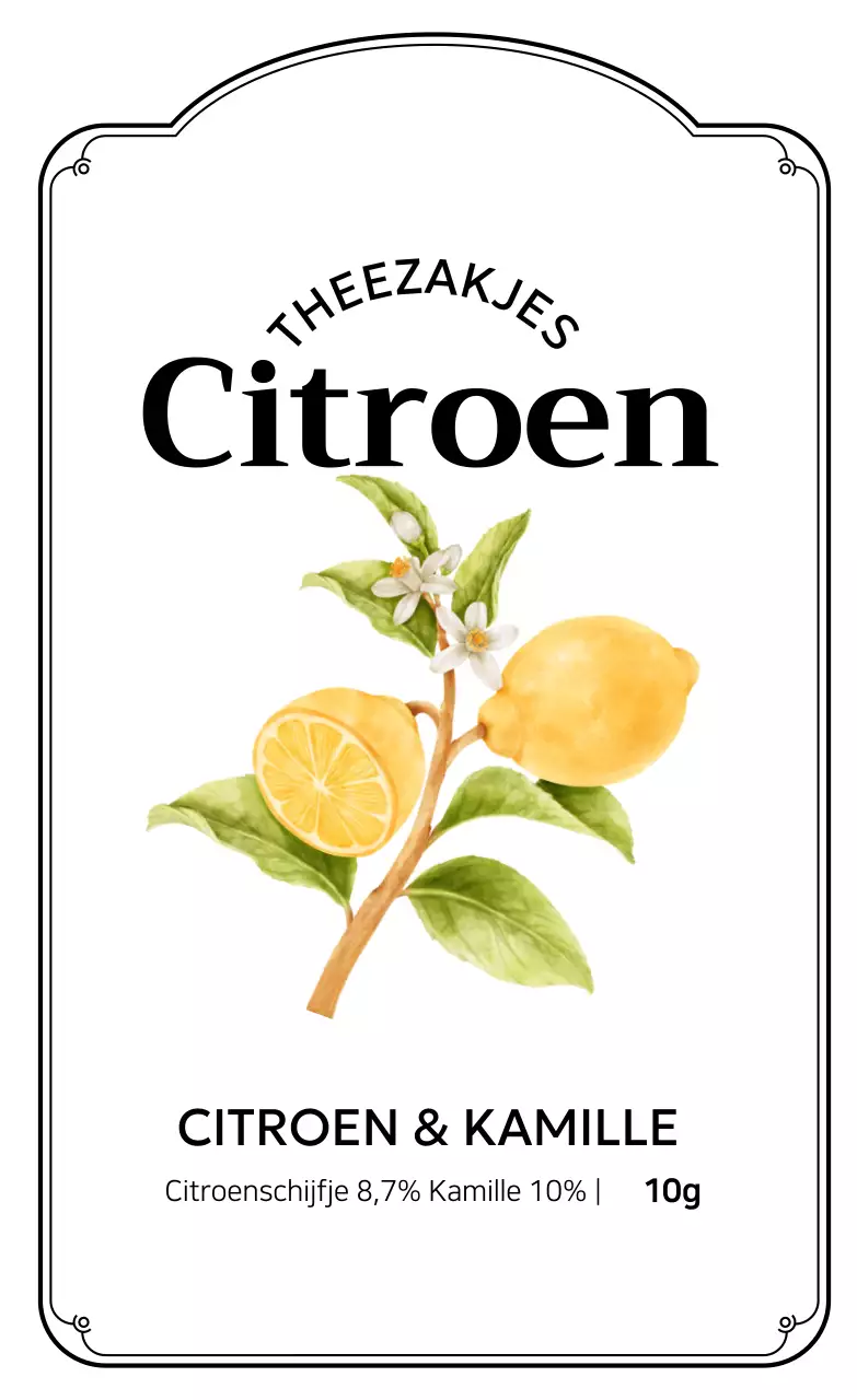 Introductie van gele kruidenthee