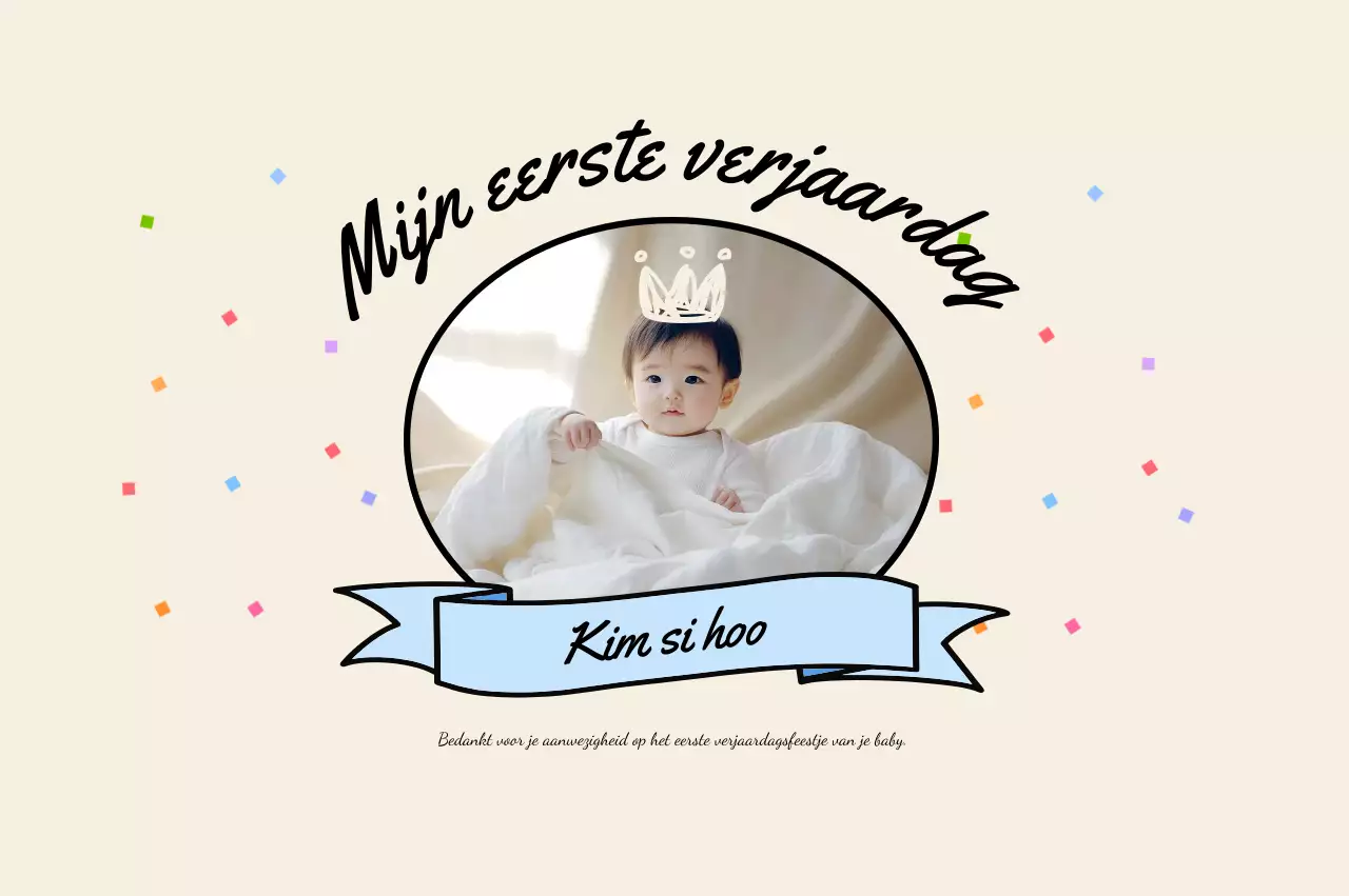 Beige babyshoweruitnodiging