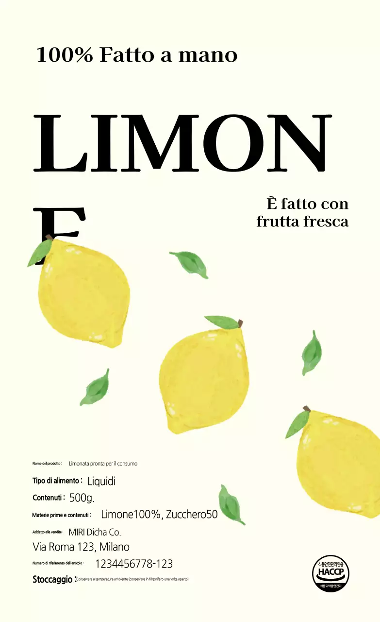 Poster di cibo semplice in avorio