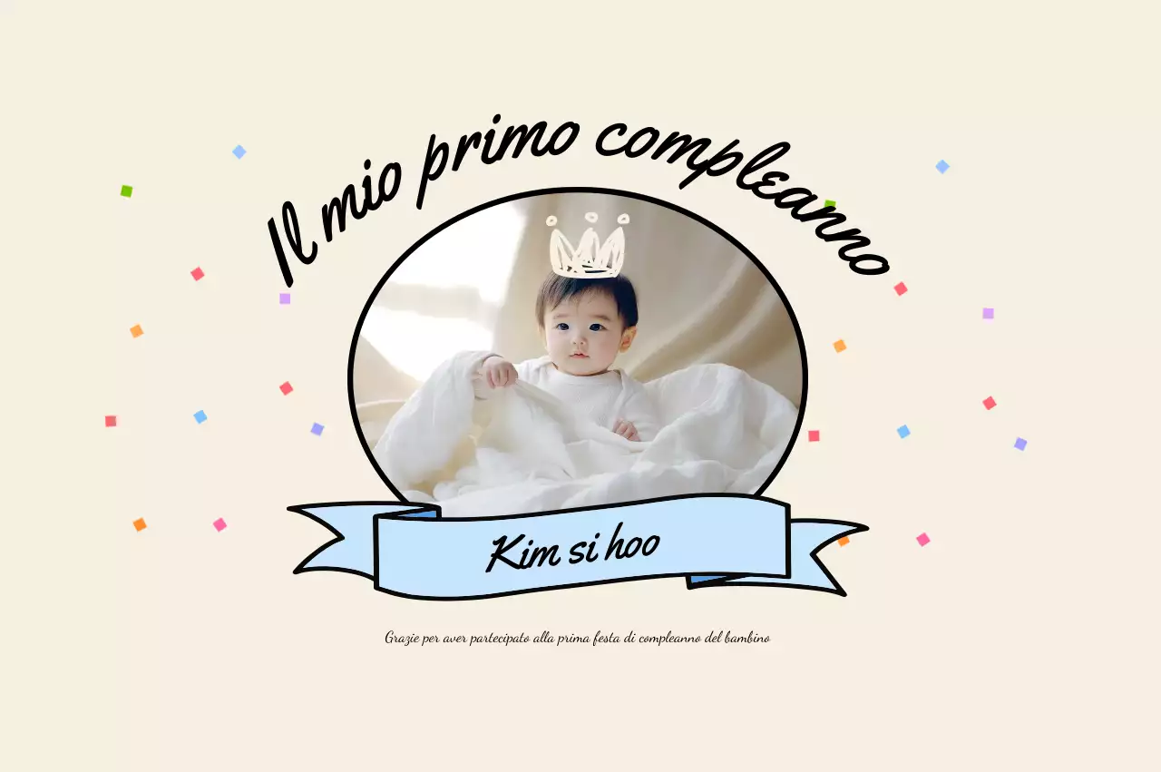 Invito per baby shower beige