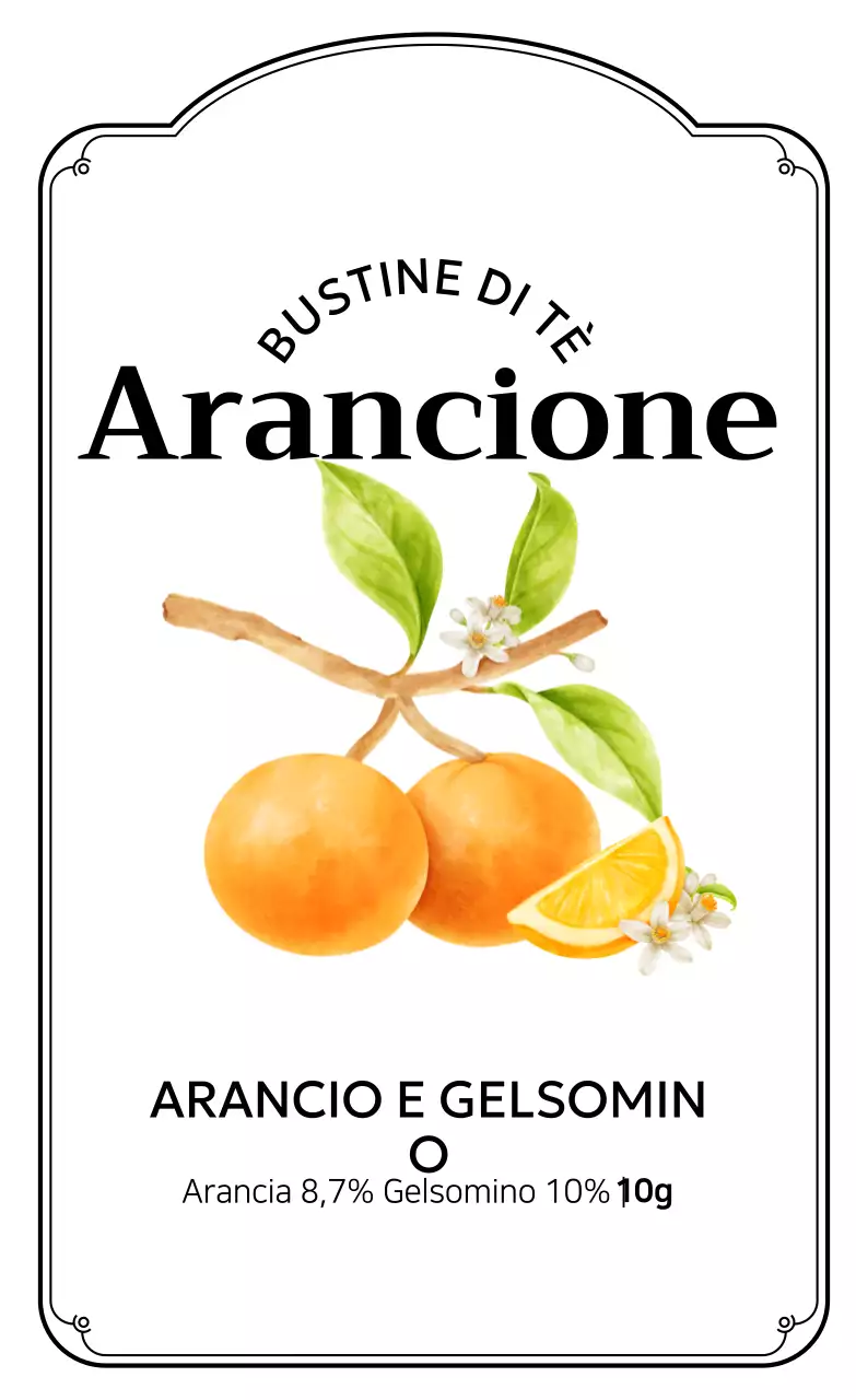 Presentazione della tisana semplice gialla