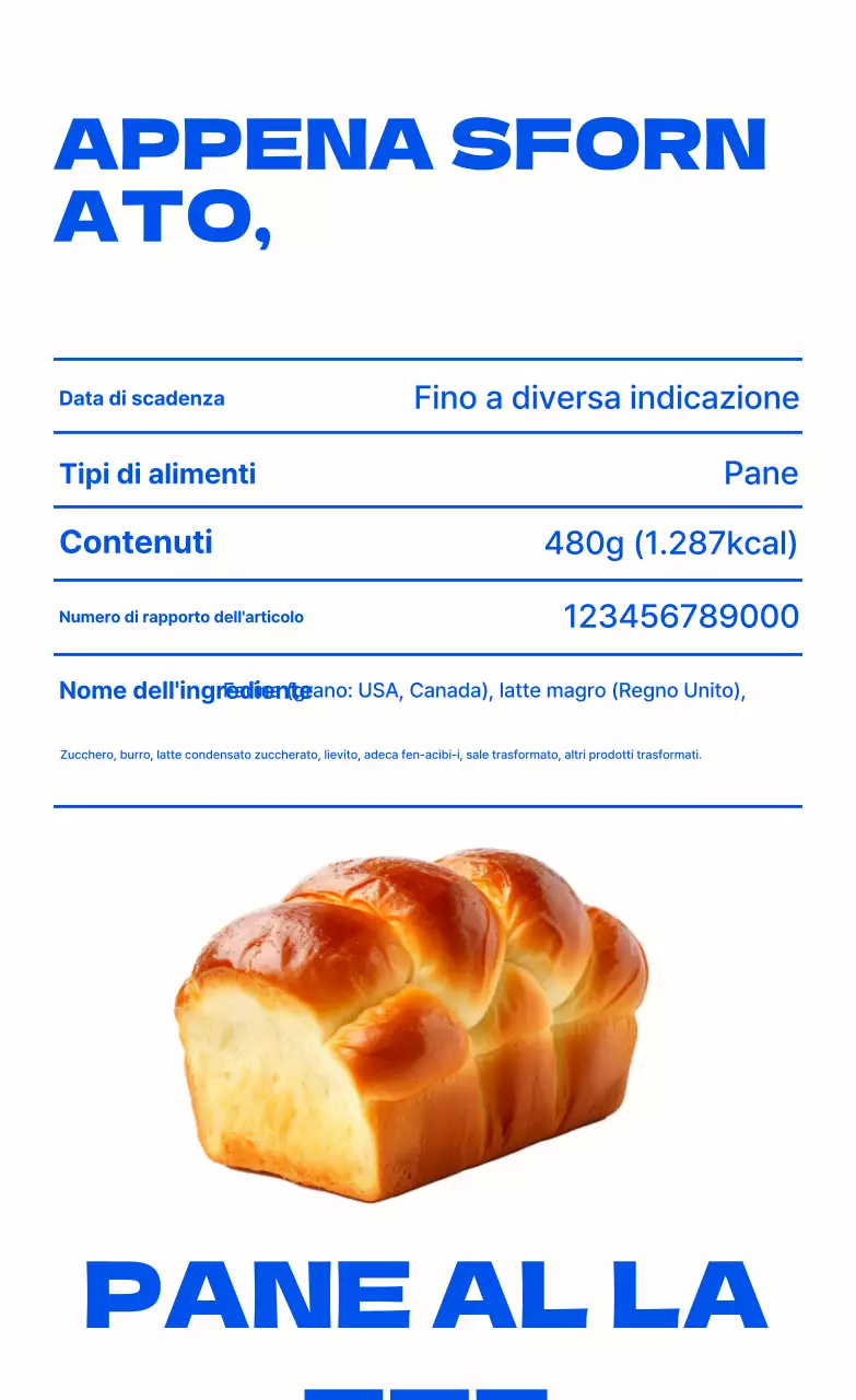 Presentazione dei prodotti da forno moderni ed ecologici