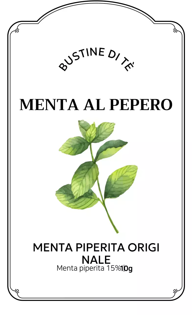 Presentazione della tisana semplice gialla