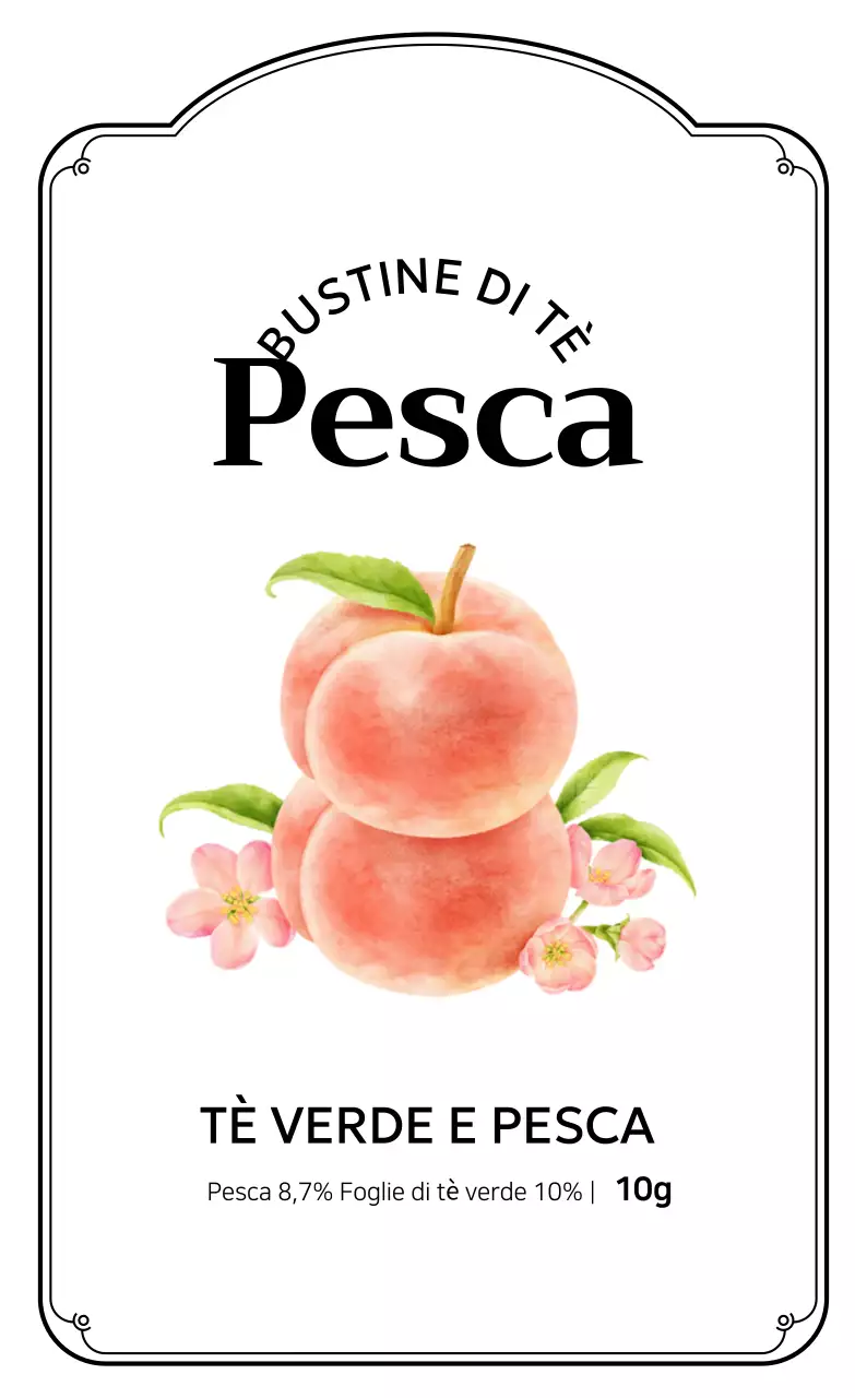 Presentazione della tisana semplice gialla