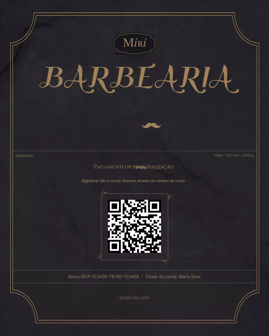 Anúncio de barbearia Black Classic