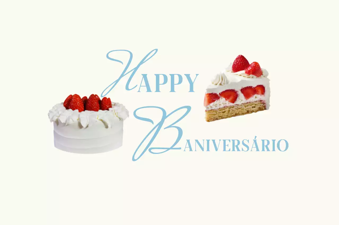 Celebração de aniversário simples em marfim