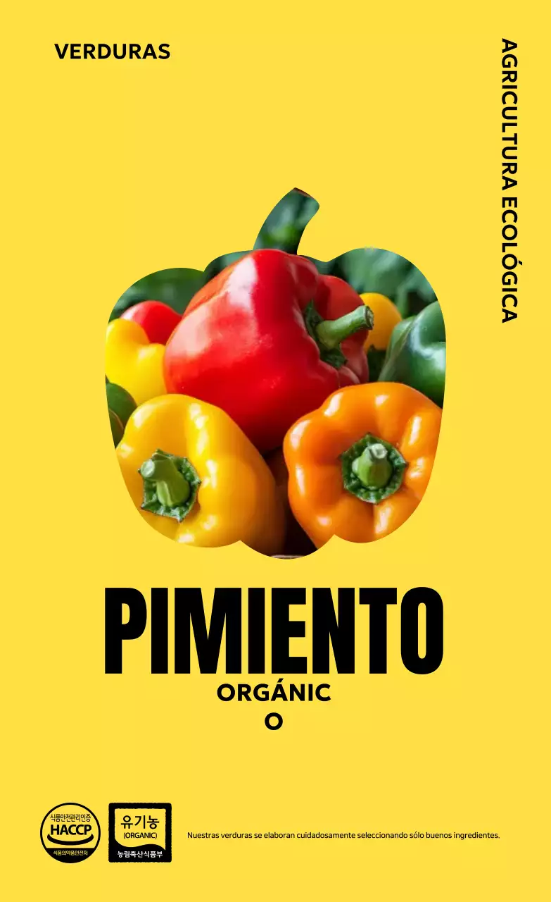 Anuncio orgánico simple y verde