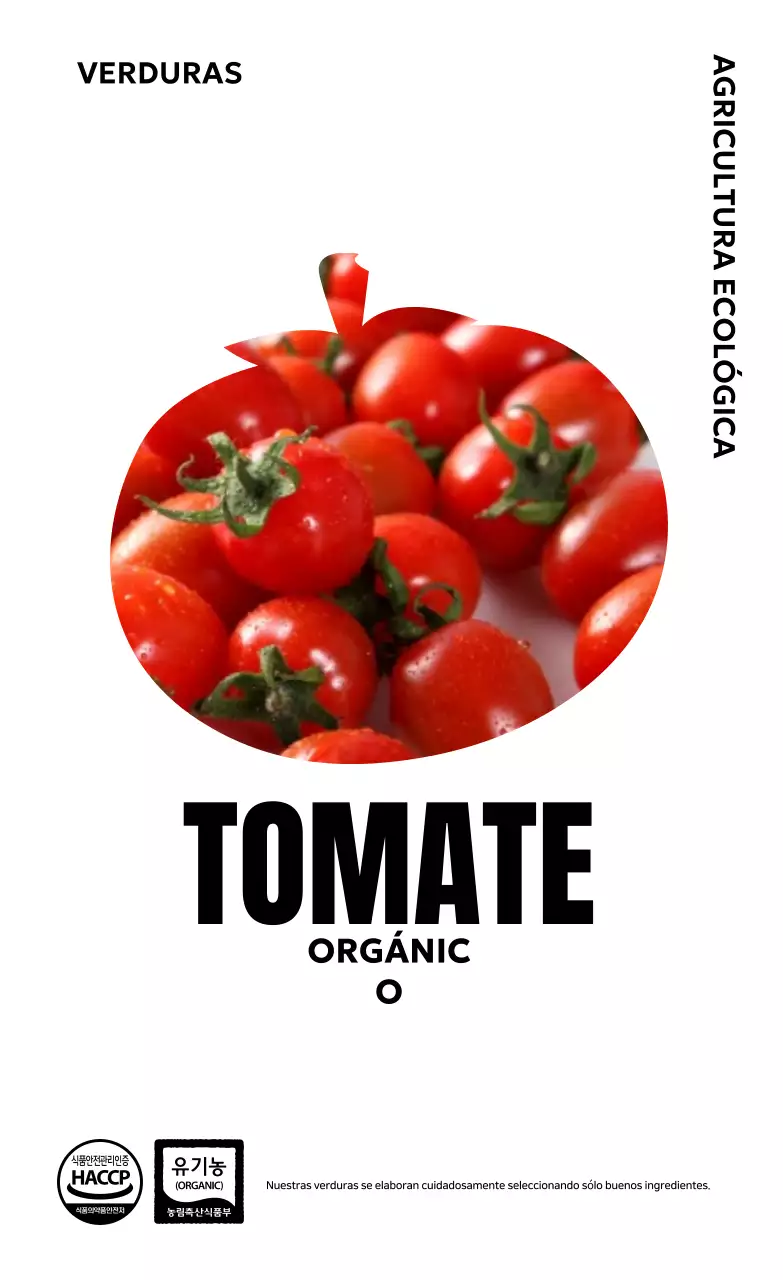 Anuncio orgánico simple y verde