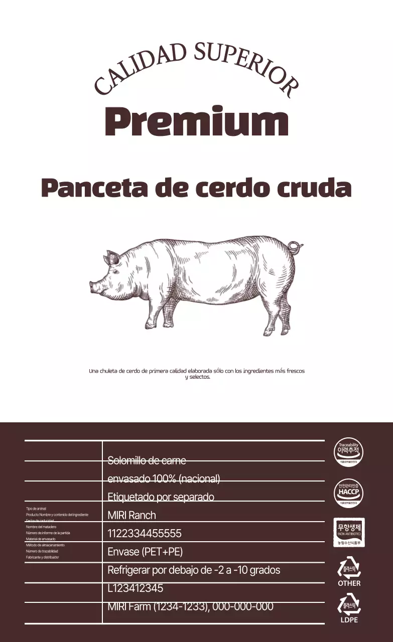 Envases de alimentos tradicionales de color marrón