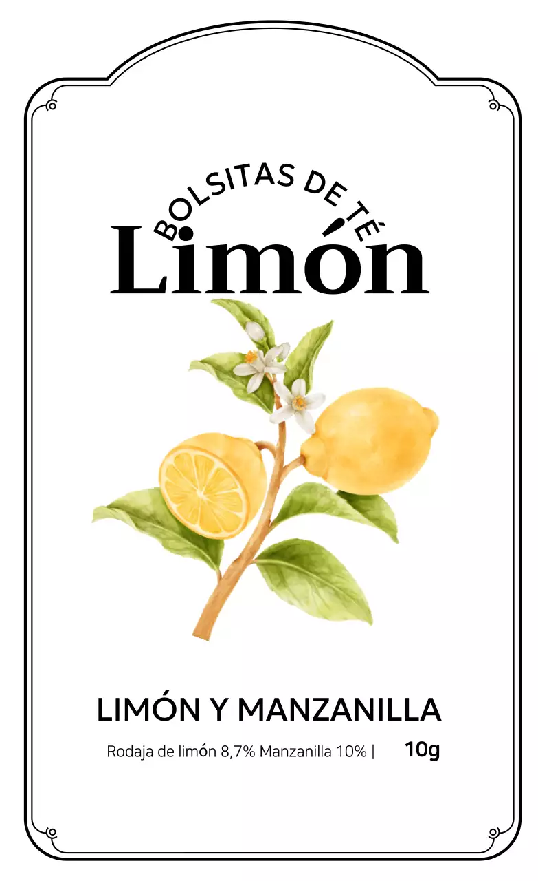 Presentamos el té de hierbas amarillo simple