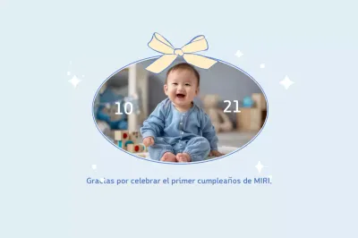 Invitación para baby shower en color azul cielo