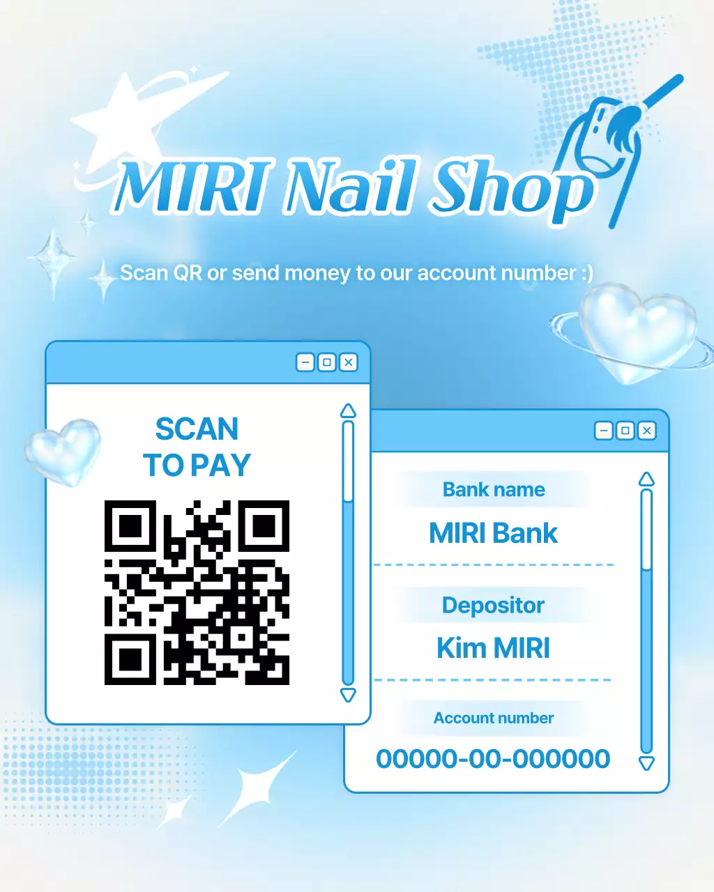 Sky Blue Modern Payment Guide