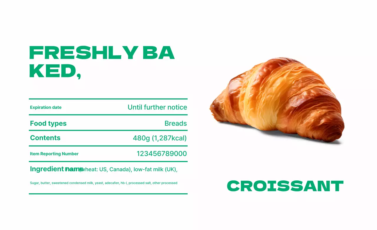 Promosi Produk Roti Modern Putih