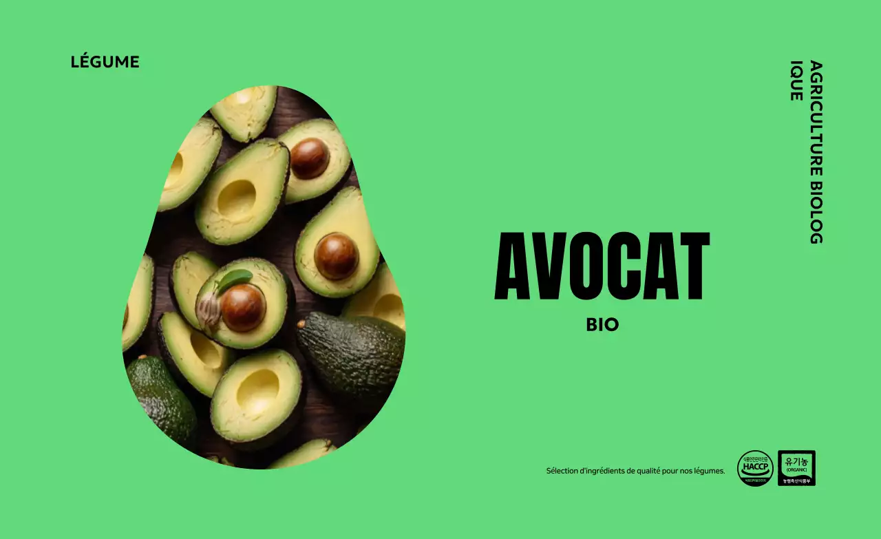 Publicité verte et moderne biologique