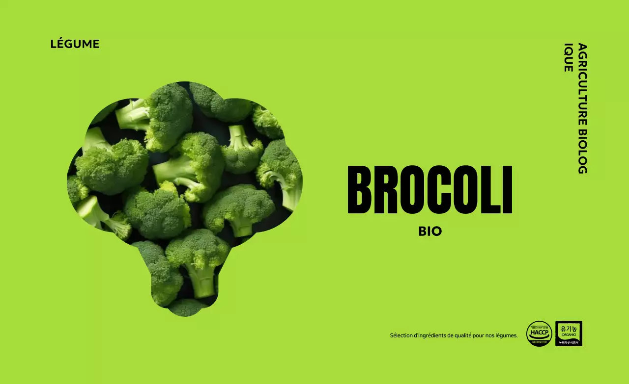 Publicité verte et moderne biologique