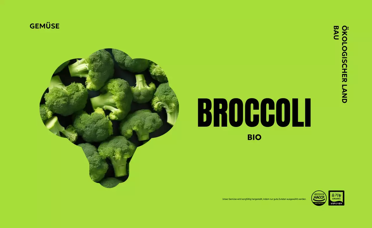 Grüne, moderne Bio-Werbung