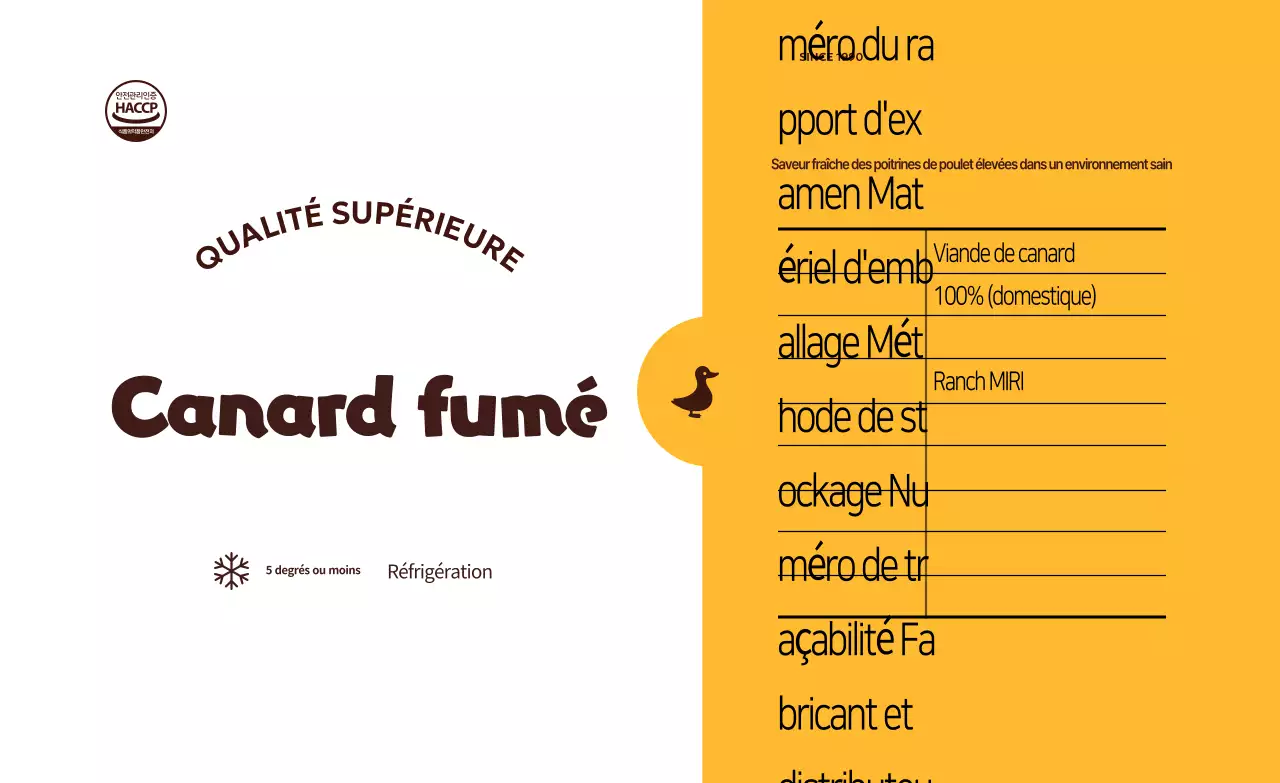 Emballage alimentaire simple orange