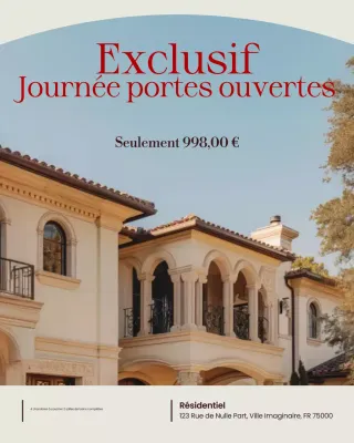 Promotion immobilière beige simple