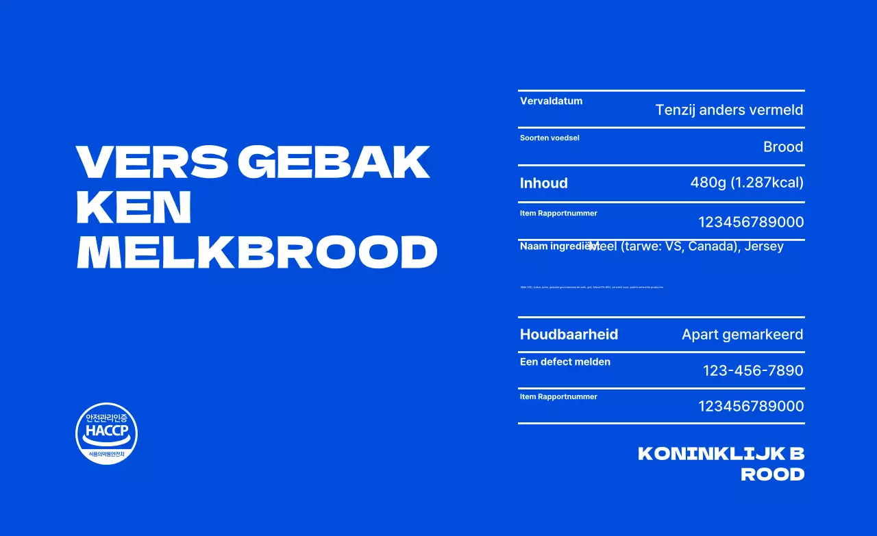 Introductie van Blue Modern Bakery-producten