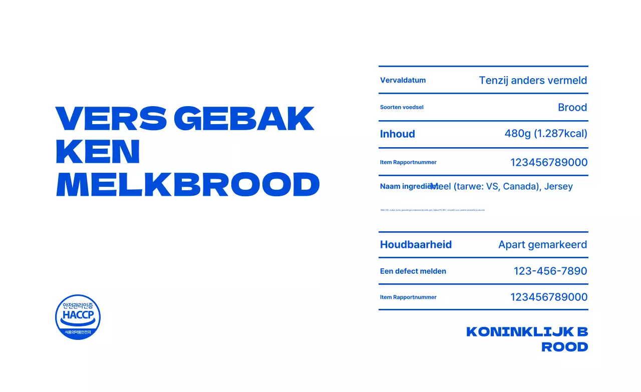 Introductie van Blue Modern Bakery-producten