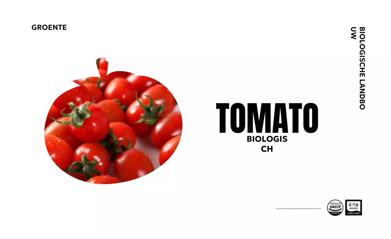 Groene moderne biologische advertentie