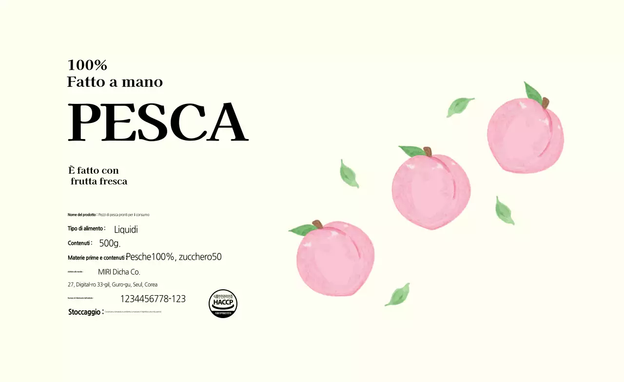 Promozione del prodotto Beige Simple Fruit