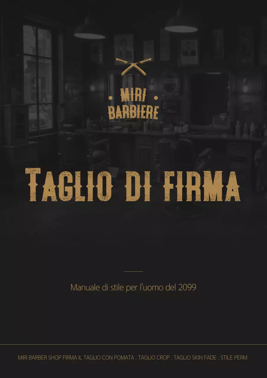 Pubblicità di acconciature vintage nere