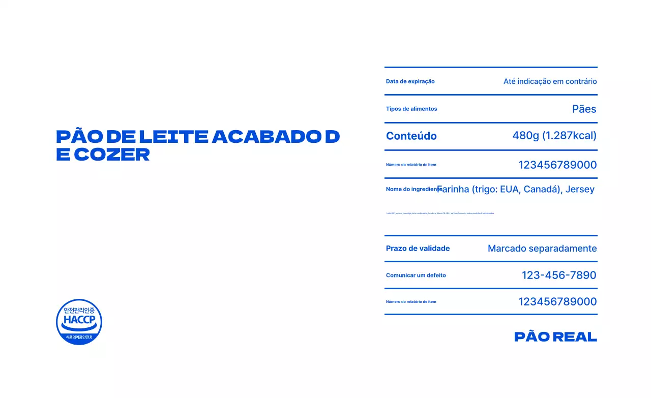 Apresentando os produtos de panificação Blue Modern