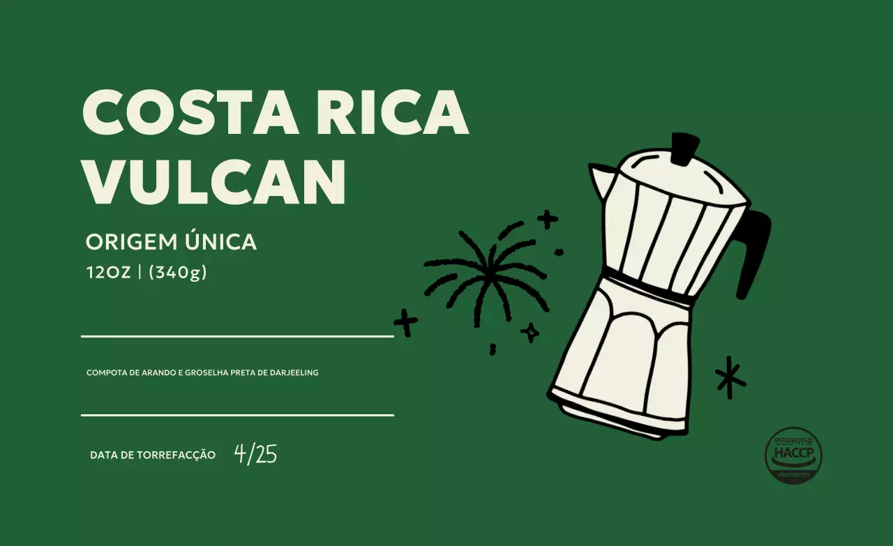 Propaganda de café vintage cáqui