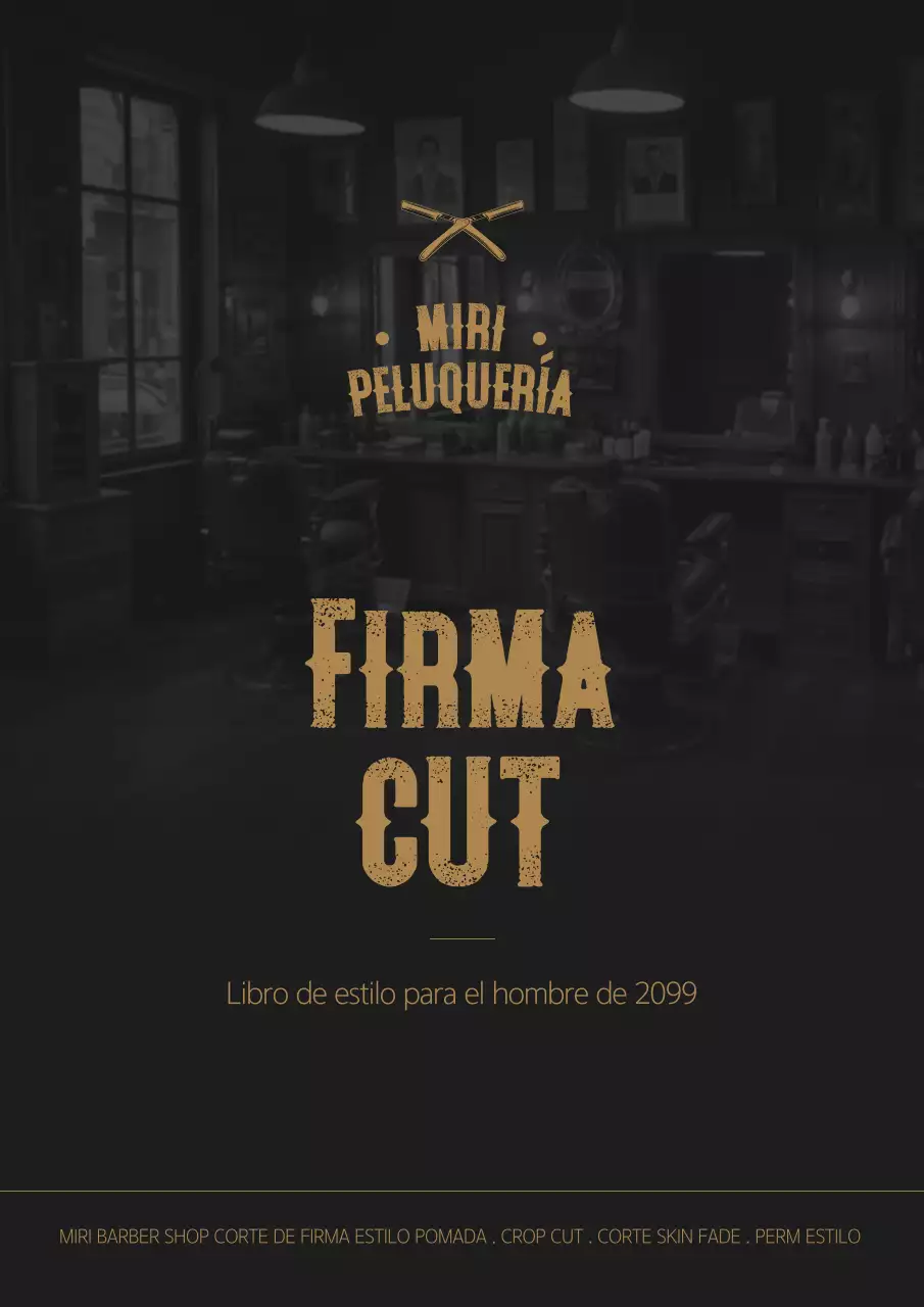 Anuncio de peinado vintage negro